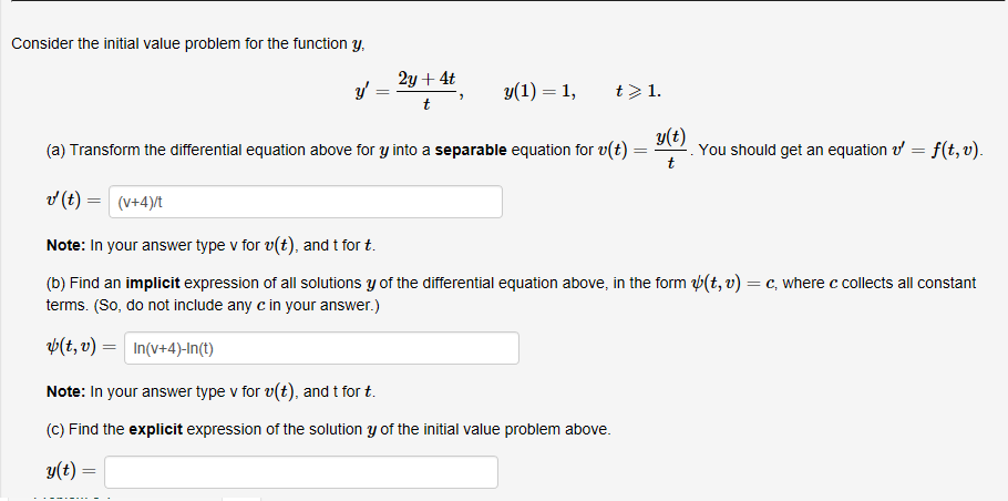 Solved Consider The Initial Value Problem For The Functio Chegg Com