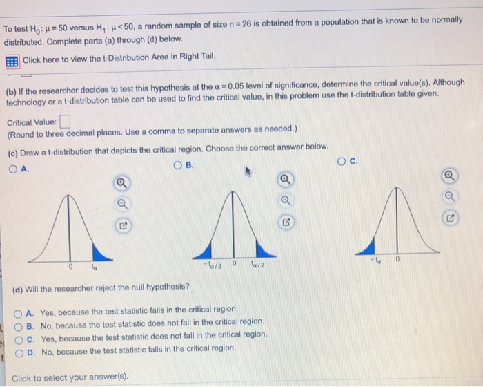 Solved To Test Ho M 50 Versus H1 M 50 A Random Sampl Chegg Com