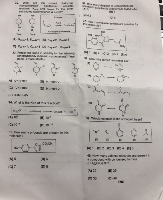 Solved 32 What Are The Correct Chair Chair Present Many Chegg Com