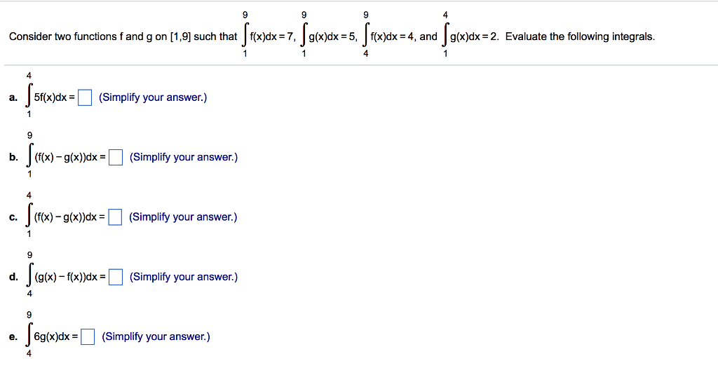 Solved 4 Consider Two Functions F And G On 1 9 Such That Chegg Com