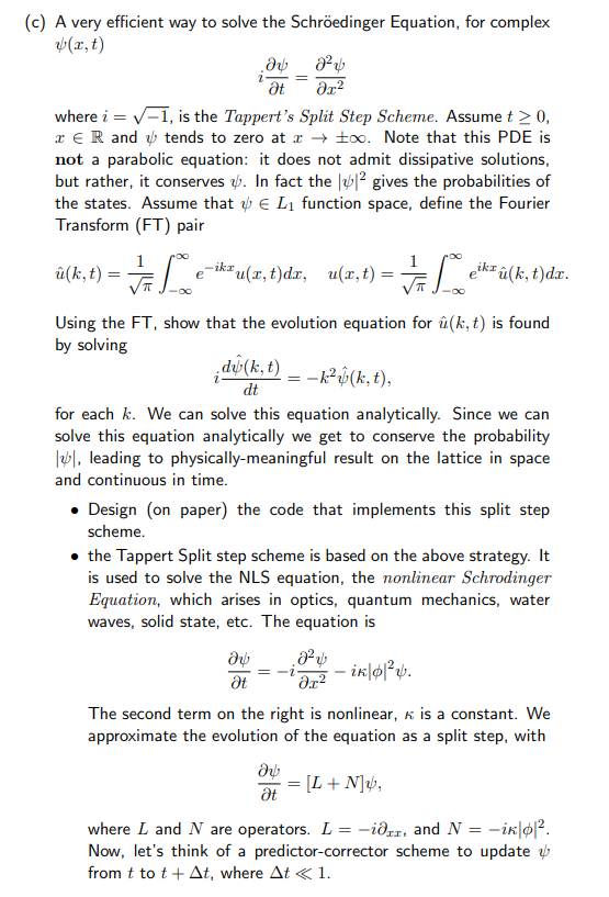 C A Very Efficient Way To Solve The Schroedinger Chegg Com