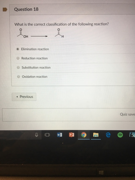 Solved Question 18 What Is The Correct Classification Of