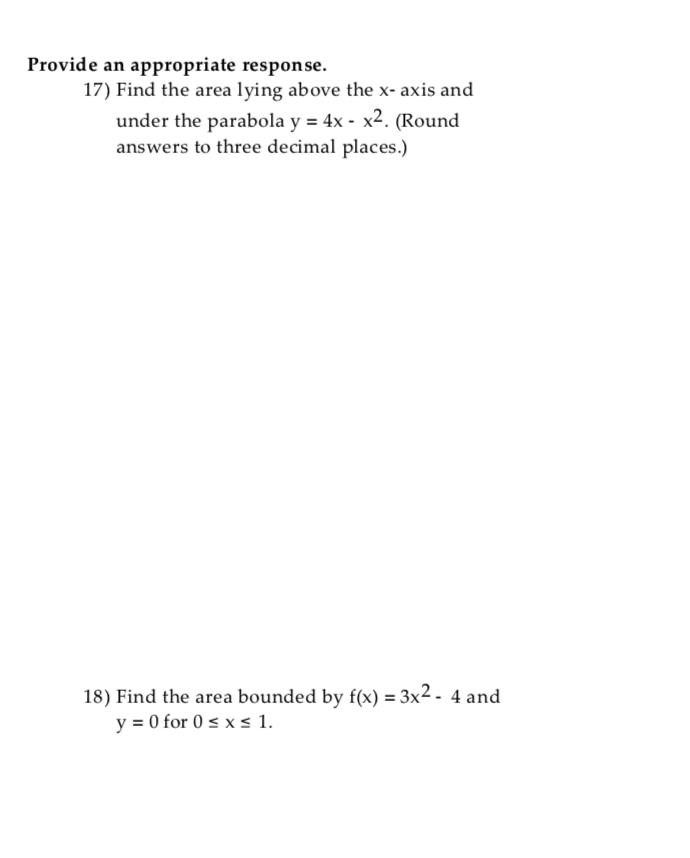 Solved Provide An Appropriate Response 17 Find The Area Chegg Com