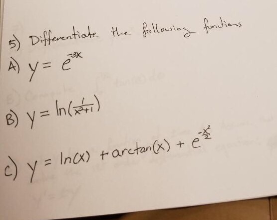 Solved 3x Y Ln X T X E Arctan C Y Chegg Com