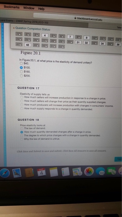 Solved Bookmarks Window Help 18 Eco 102 Question Comple Chegg Com
