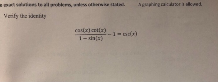 Solved E Exact Solutions To All Problems Unless Otherwis E Exact Solutions To All Problems Unless Otherwise Stated A Graphing Calculator Is Allowed
