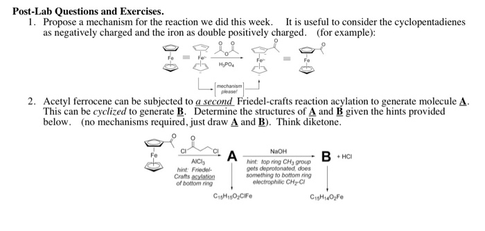 friedel crafts acylation of ferrocene mechanism