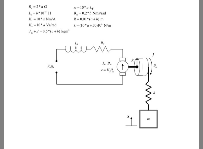 Solved L The Schematic Diagram Of An Elevator Driven B Chegg Com