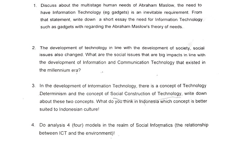 development of information technology essay