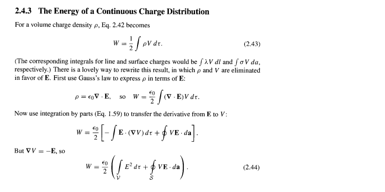 Solved 4 5 Work Done To Emble Charge On The Worksheet Here Is Equation 2 43 From The Textbook
