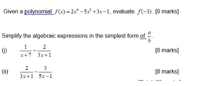 simplest form 3/9
Solved: Given A Polynoa 166-166x +166x-16, Evaluate F(-166). [16 Mar ... simplest form 3/9
Solved: Given A Polynoa 166-166x +166x-16, Evaluate F(-166). [16 Mar ...