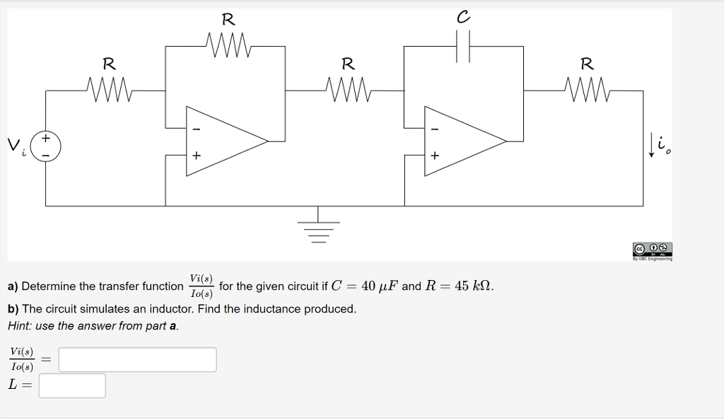 Solved Vi S Io S A Determine The Transfer Function T F Chegg Com