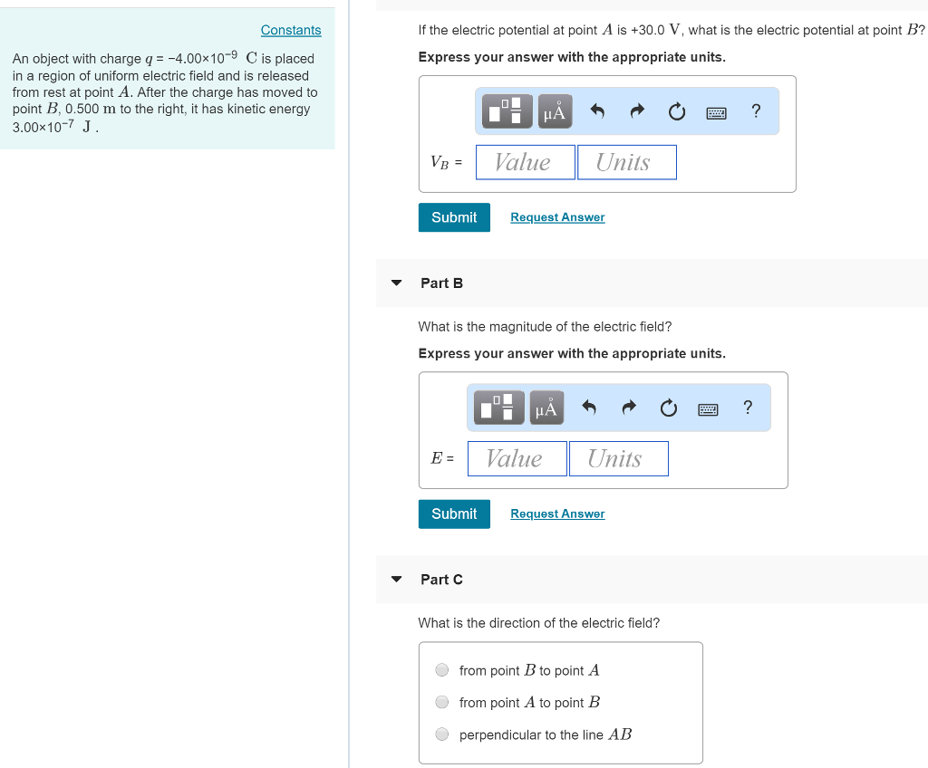 Solved An Object With Charge Q 4 00 10 9 C Is Placed I Chegg Com
