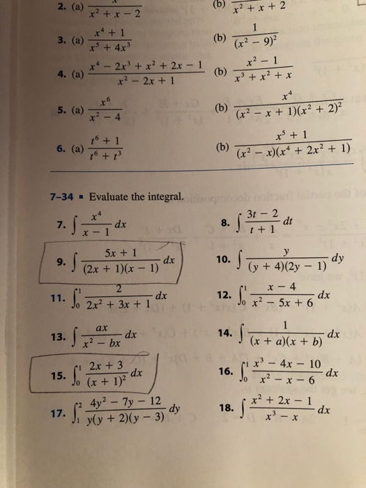 Solved 2 A B X 2 X2 X 2 X 1 R 4x X4 2x3 X2 2x 1 B Chegg Com