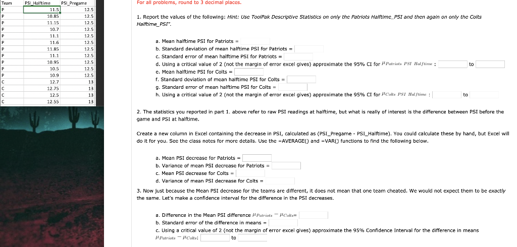 Solved Case The 2015 Super Bowl between the New England