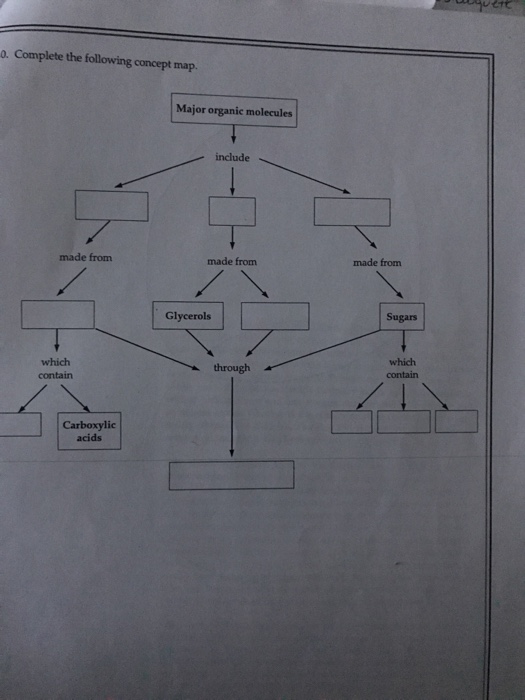 Plete The Following Concept Map Chegg 