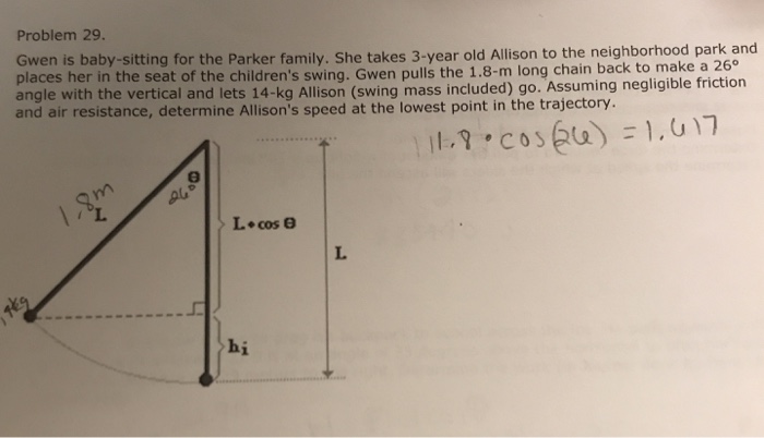 Solved Problem 29 Gwen Is Baby Sitting For The Parker Fa