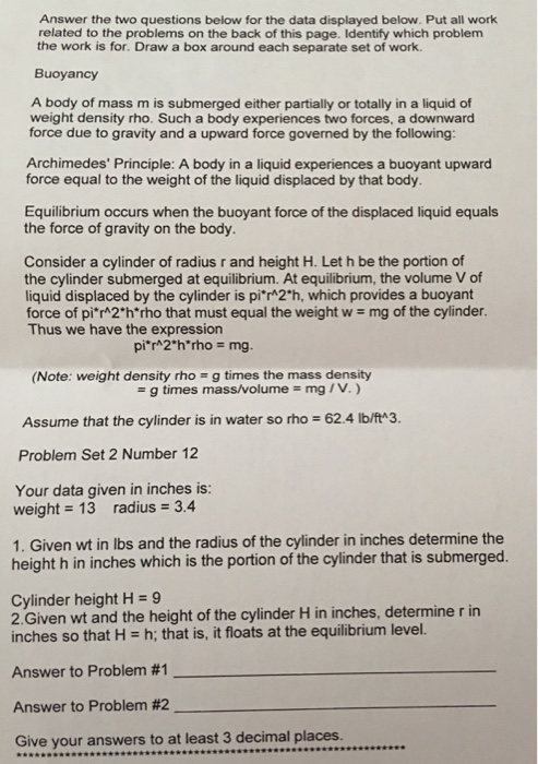 Solved Answer The Two Questions Below For The Data Displa Chegg Com