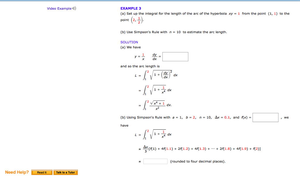 Solved Video Example Example 3 A Set Up The Integral Fo Chegg Com