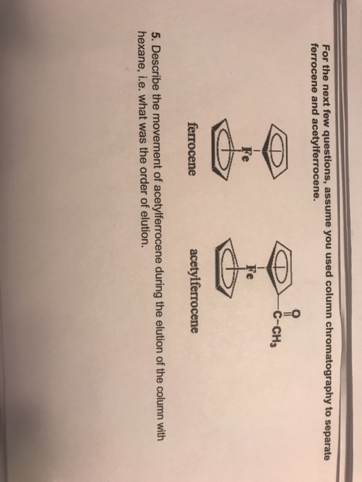 ️ Rf value of ferrocene. Solved In TLC Analysis Of