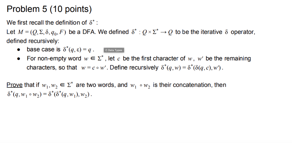 Problem 5 10 Points We First Recall The Definiti Chegg Com