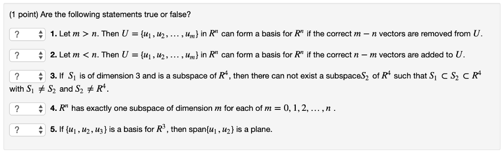 Solved 1 Point Are The Following Statements True Or Fal Chegg Com