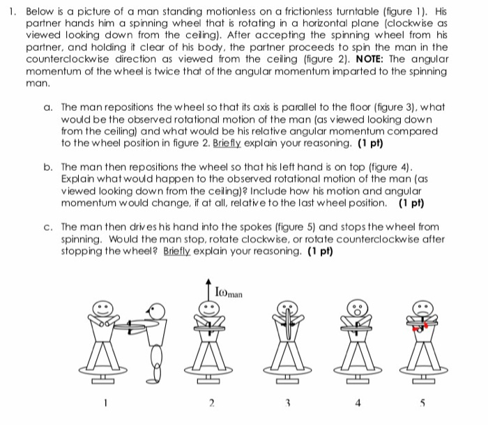 Solved 1 Below Is A Picture Of A Man Standing Motionless
