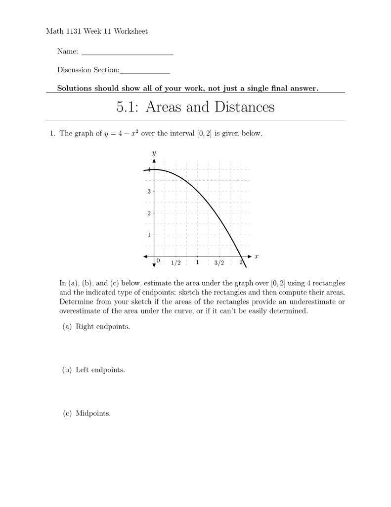 Solved The Graph Of Y 4 X2 Over The Interval 0 2 Is Chegg Com