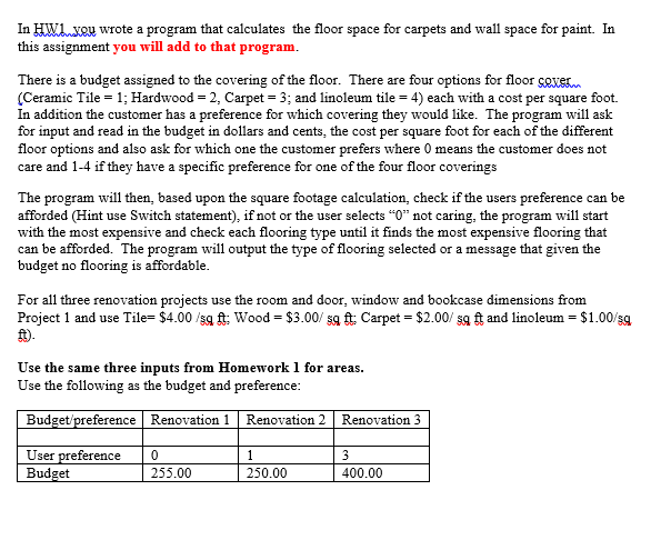 Solved In Hweu Wrote A Program That Calculates The Floor