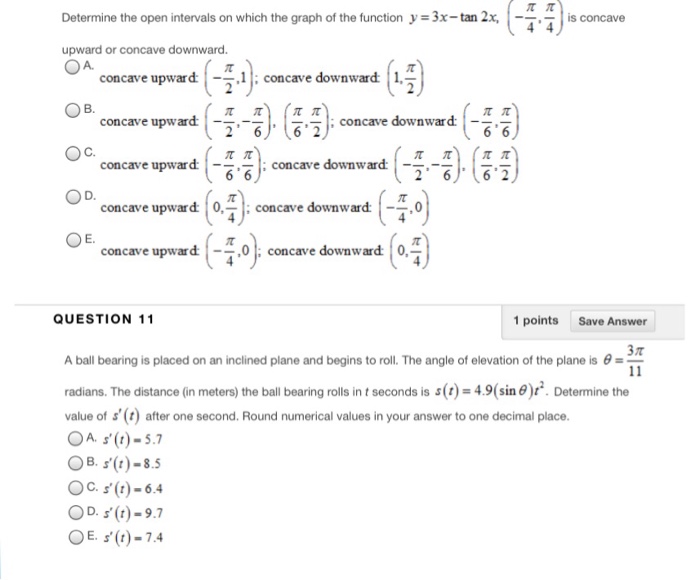 Solved Determine The Open Intervals On Which The Graph Of Chegg Com