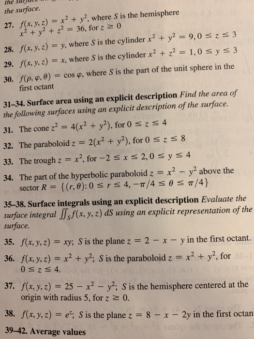 Solved The 3jat The Surface 27 F X Y Z 2y2 Where S Is Chegg Com