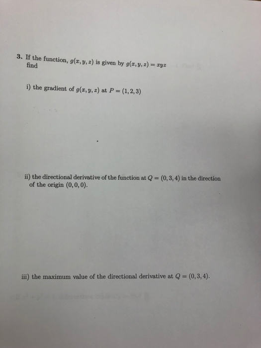 Solved 3 If The Function 9 Z V 2 Is Given By Gz Y Z Chegg Com