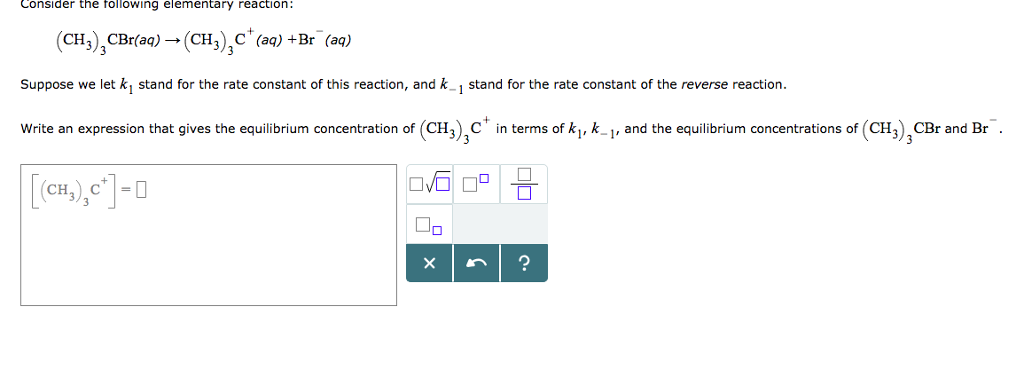 Solved Consider The Following Elementary Reaction Ch Cb Chegg Com