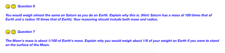 Solved E Question 6 You Would Weigh Almost The Same On Chegg Com