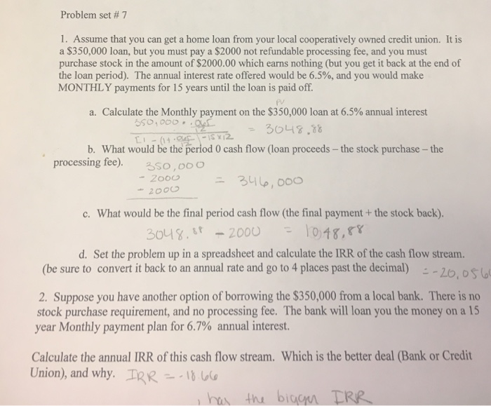 Solved Problem Set 7 1 Assume That You Can Get A Home