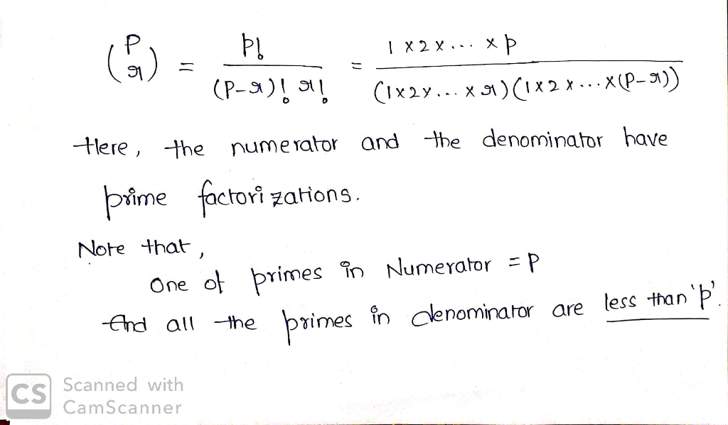 Solved 79 Prove P Prime Number R Integer 0 Q