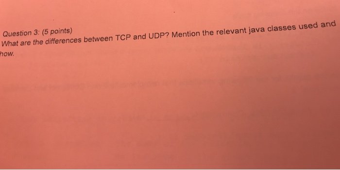 difference between udp and tcp in java