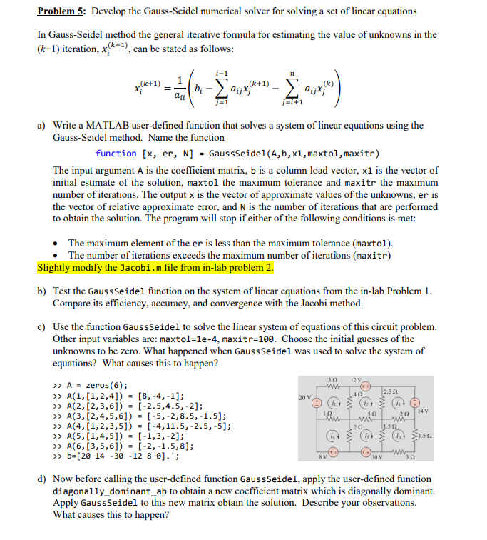 Solved Please Do C And D Code Is Given And That S All I Chegg Com