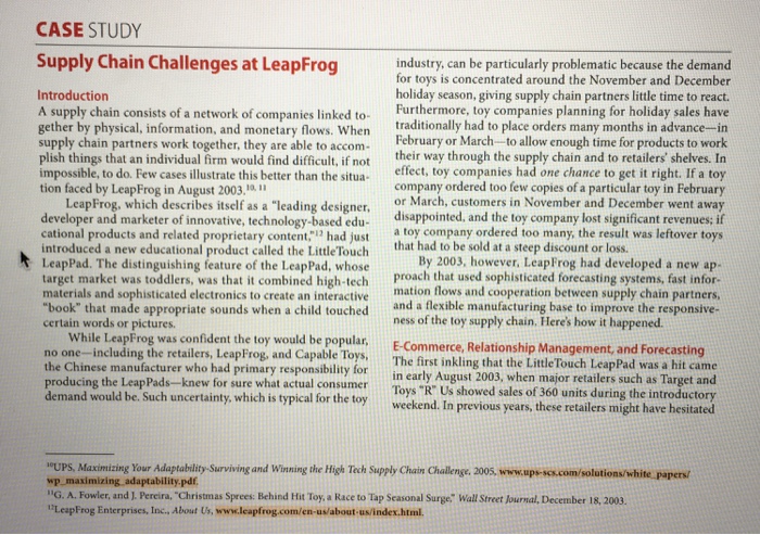 Demand And Supply Case Study Questions
