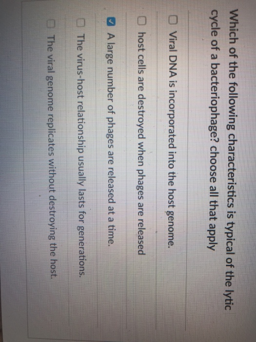 Solved Which Of The Following Characteristics Is Typical Of | Chegg.com