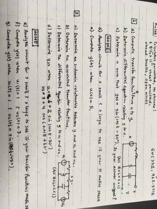 Solved Rules Ealov Ea No Phones Permitled Gw C 352 Q Chegg Com