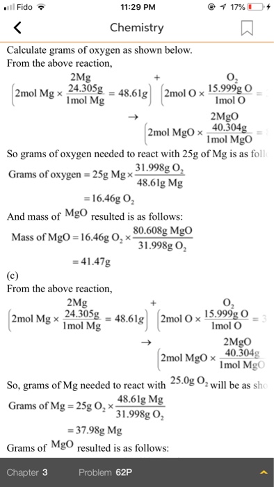 Solved 362 Magnesium Metal Burns In Oxygen To Form 8156