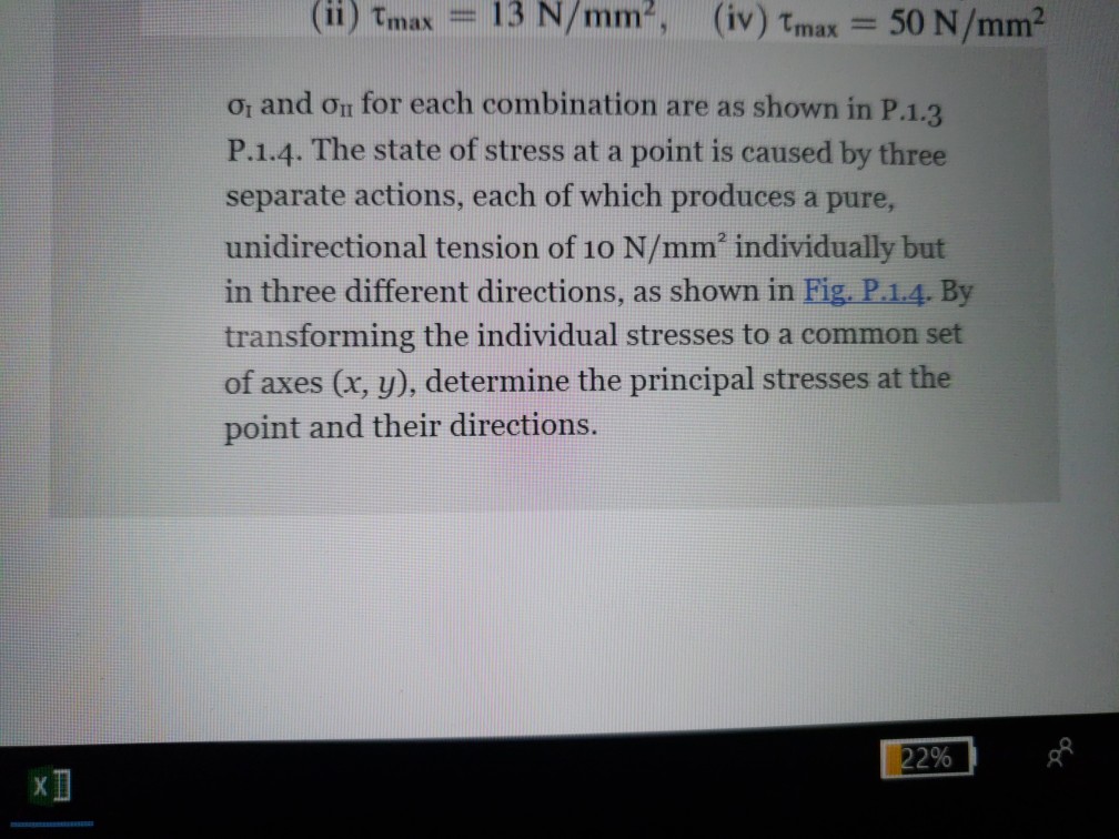 Solved] Principal stresses at a point are 80 N/mm2 and 40 N/mm2, bot