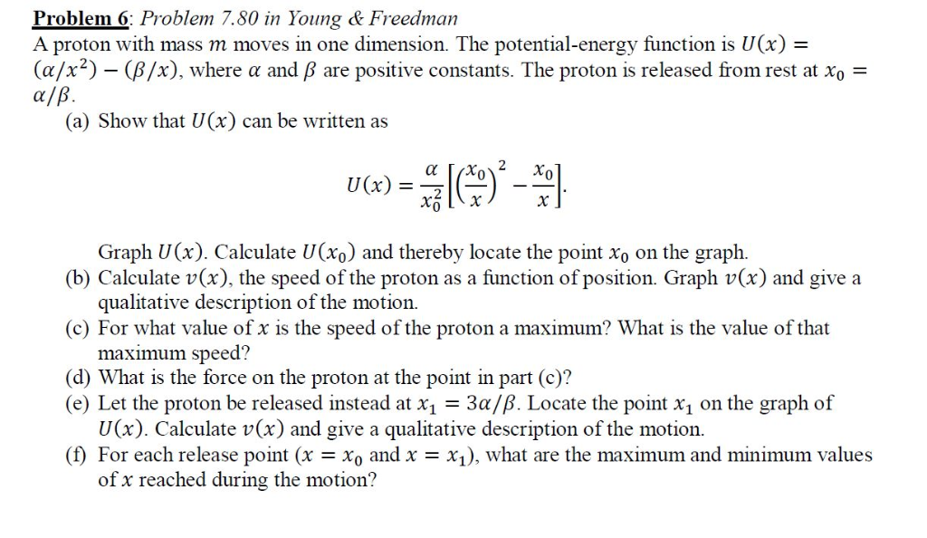 Solved Problem 6 Problem 7 80 In Young Freedman A Prot Chegg Com