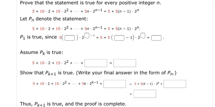 Solved Prove That The Statement Is True For Every Positiv