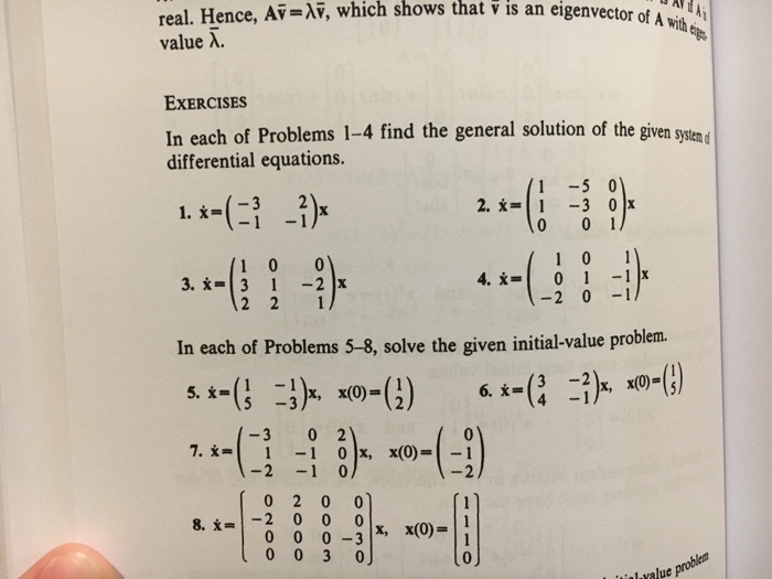 Solved In Each Of Problems 1 4 Find The General Solution Chegg Com