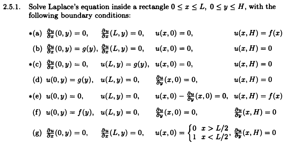 Solved 2 5 1 Solve Laplace S Equation Inside A Rectangle Chegg Com