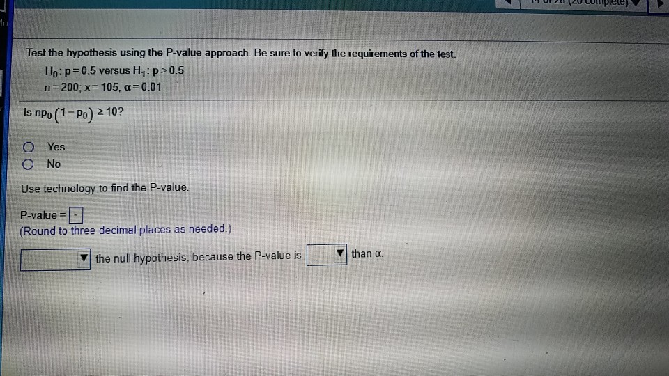 Use technology to find the p-value for the hypothesis test described below. image