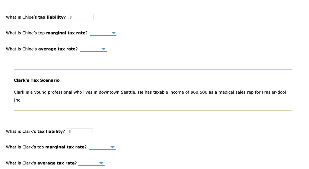 Seattle Tax Rate >> Solved 2 Calculating Tax Liabilities Calculating Taxable Seattle Tax Rate >> Solved 2 Calculating Tax Liabilities Calculating Taxable