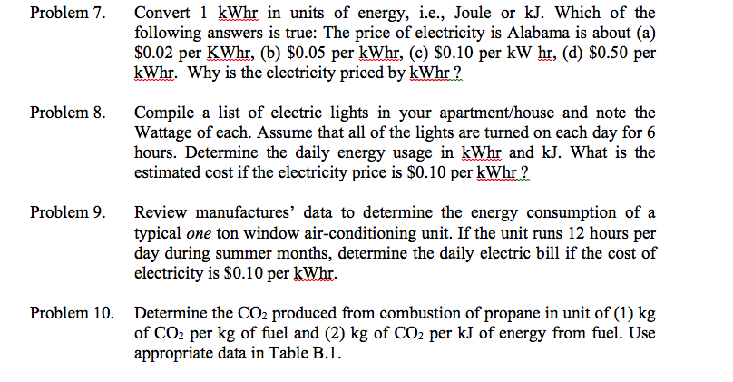 Solved Problem 7 Convert 1 Kwhr In Units Of Energy Ie Problem 7 Convert 1 Kwhr In Units Of Energy Ie Joule Or